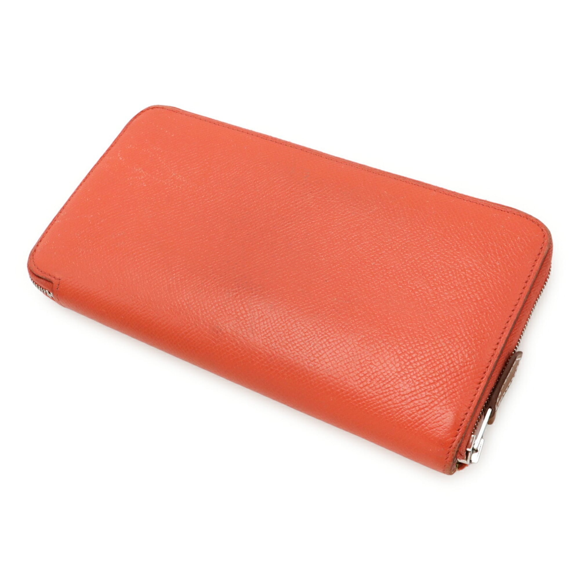 HERMES Azap Long Silkin Round Wallet in Epsom Leather with Rose Jaipur Pink Y Stamp
