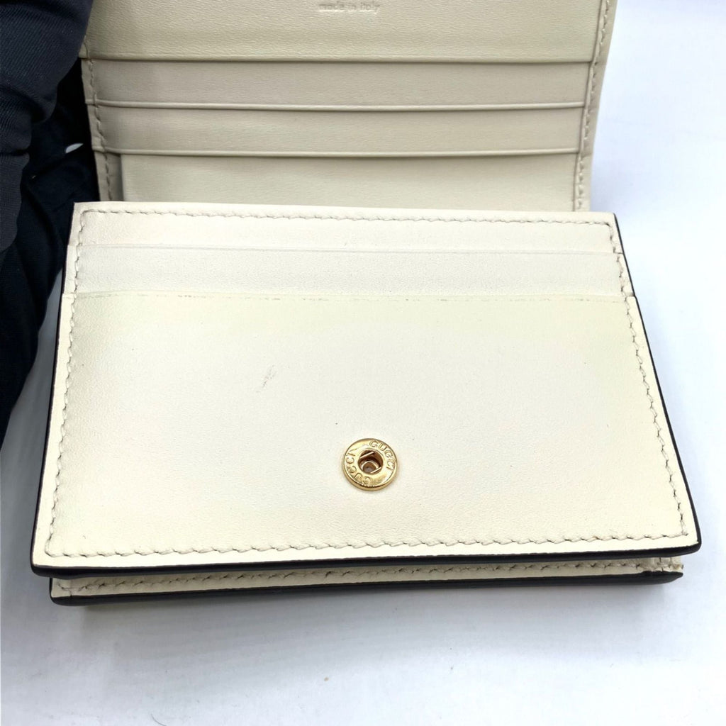 Gucci GG Supreme Repomme Apple 663922 22KAG Bi-fold Compact Wallet