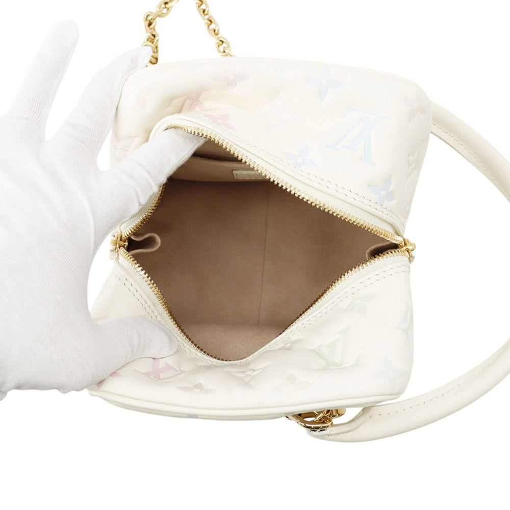 Louis Vuitton Monogram Embossed Square Bag M23059 - 2-way Shoulder Women's Handbag LOUIS VUITTON — Like New