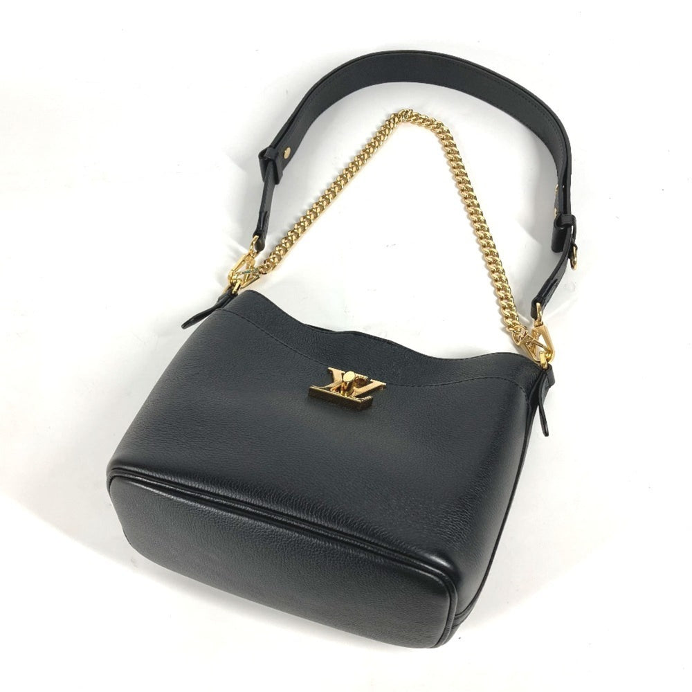 LOUIS VUITTON M24006 Rock & Walk Bucket Chain Shoulder Bag Calf Leather Women's Black L-240704-11 — Like New