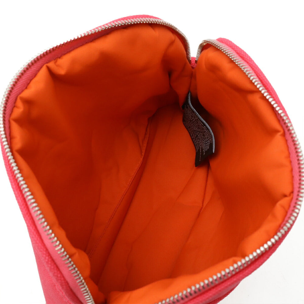 HERMES Bolide Pouch 20 Multi-Pouch Canvas Leather Fuchsia Pink — Like New