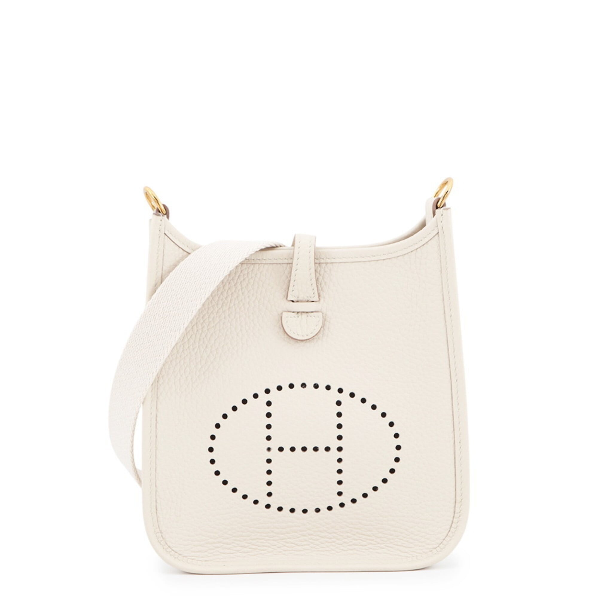 Hermes Evelyne TPM 111cm Amazon Beton Taurillon Clemence W stamp handbag women's HERMES — Like New