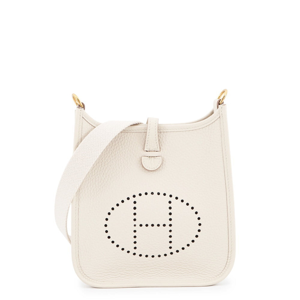 Hermes Evelyne TPM 111cm Amazon Beton Taurillon Clemence W stamp handbag women's HERMES — Like New