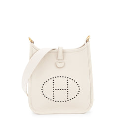 Hermes Evelyne TPM 111cm Amazon Beton Taurillon Clemence W stamp handbag women's HERMES — Like New