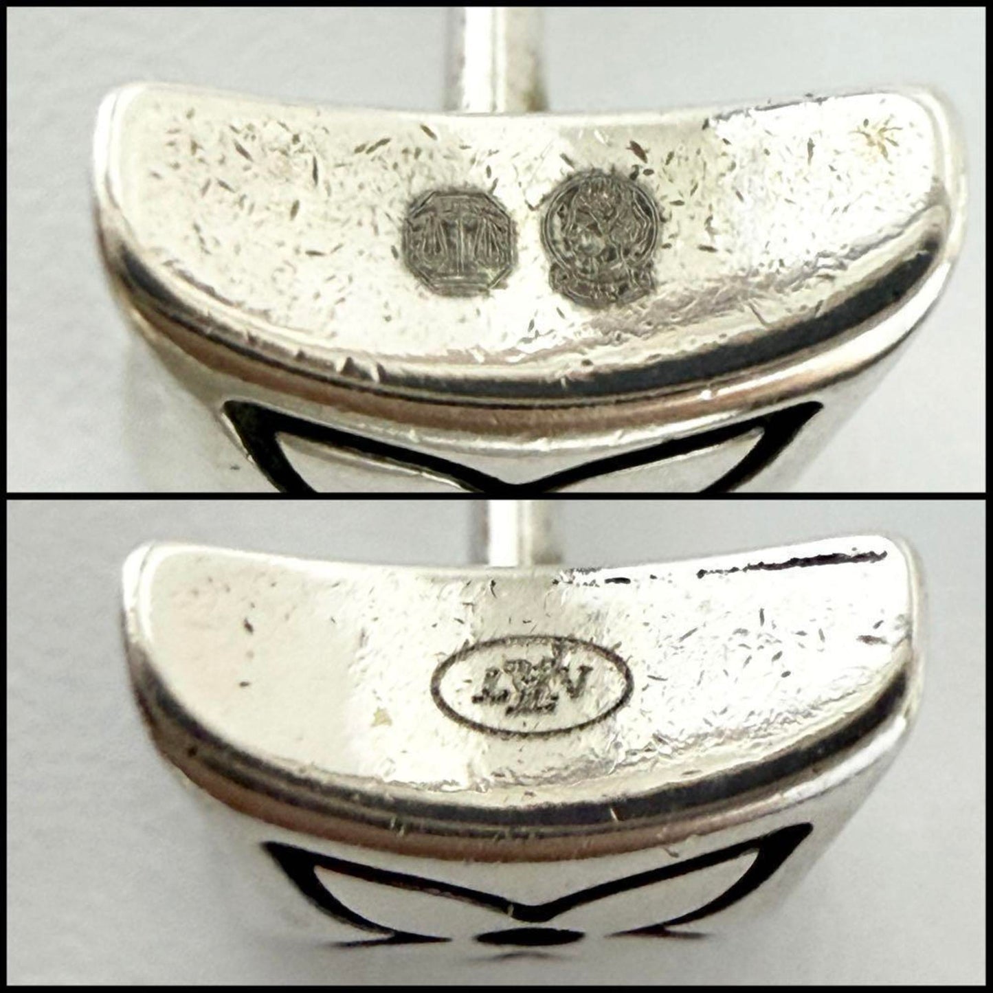 Louis Vuitton Men's Sailor Stud Earrings, 925, 1 Piece Only