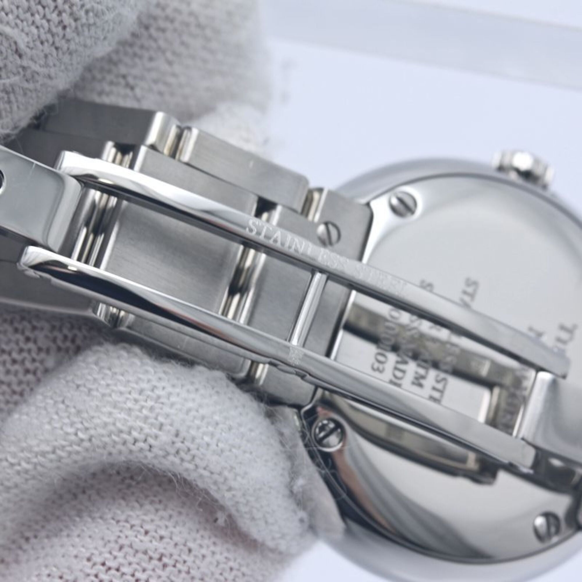 TIFFANY&Co. Tiffany Atlas 2-Hand Bezel Diamond 69291651 Women's Watch Stainless Steel 40349 — Very Good