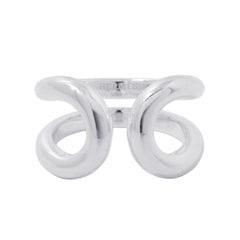 Hermes Lima PM ring, SV925 silver, ring size 52. HERMES — Like New