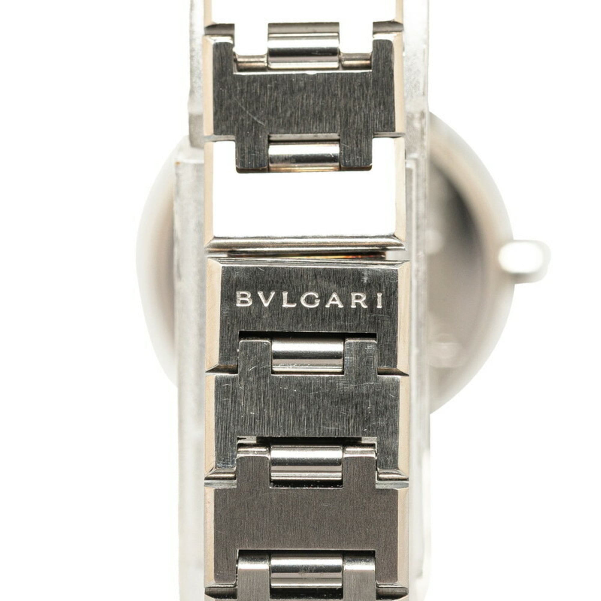 BVLGARI Watch BB23SS Quartz Black Dial Stainless Steel Women's — Good