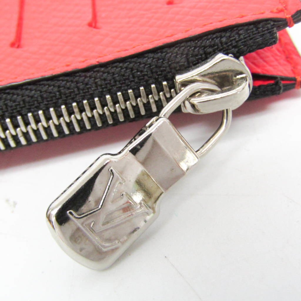 Louis Vuitton Taigarama Coin Card Holder M30829 Women,Men Taigarama Coin Purse/coin Case Red Color