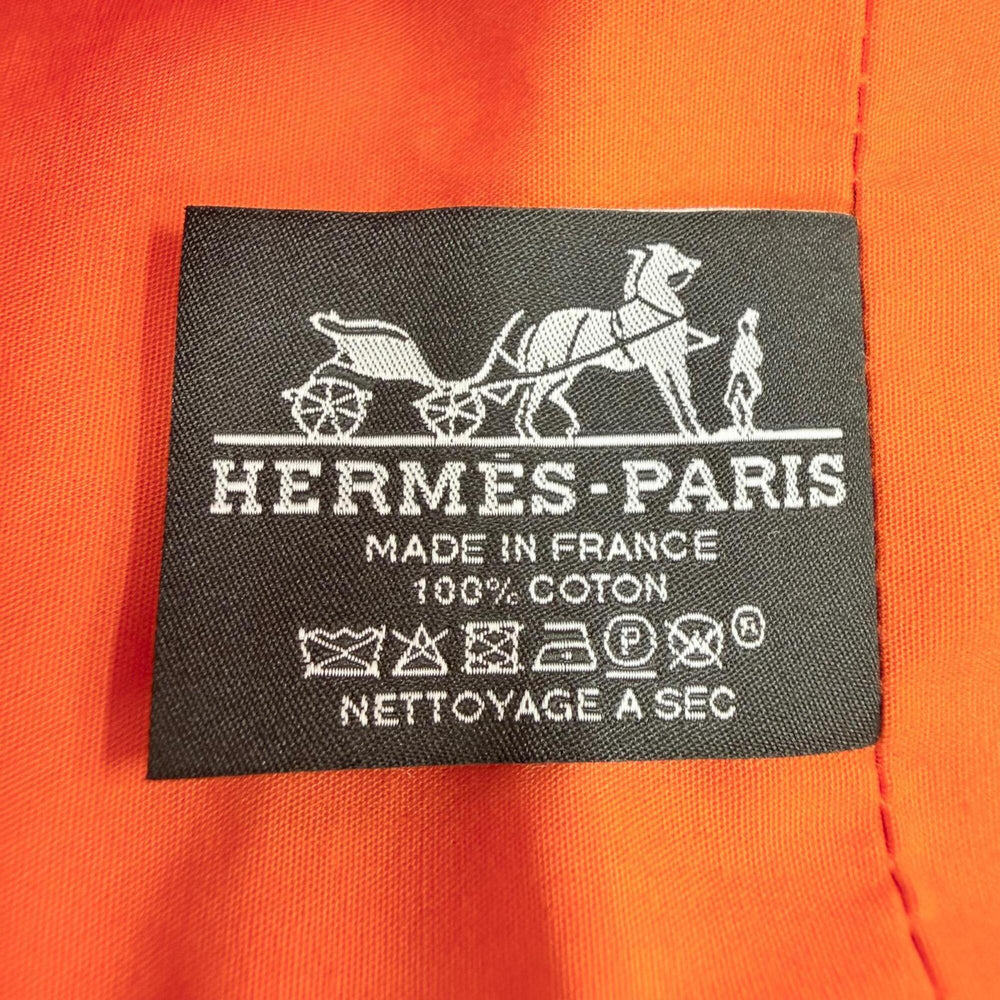 HERMES Cabas Drapeaux au vent Cotton Canvas Large Tote Bag Beach Multi-color Made in France Women's — Like New