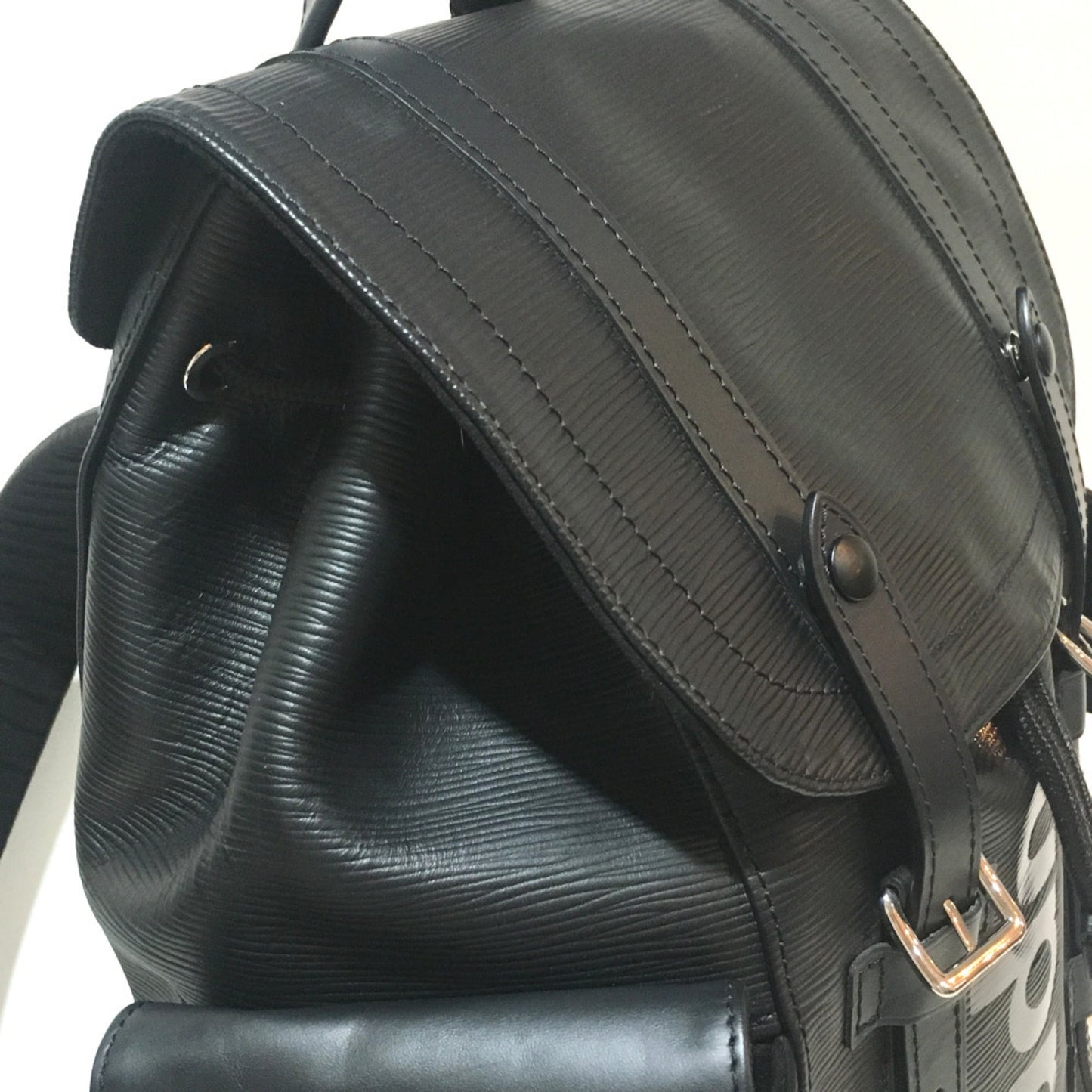 LOUIS VUITTON M53413 Epi Christopher PM Backpack, Supreme Leather, Men's, Black