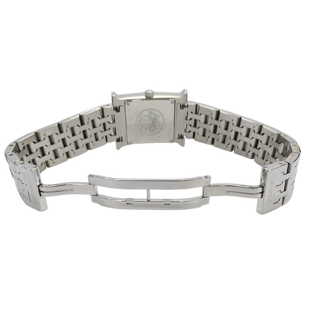 Hermes HERMES Women's Watch Brand H-Watch Quartz QZ Stainless Steel SS HH1.210 Silver Black — Good