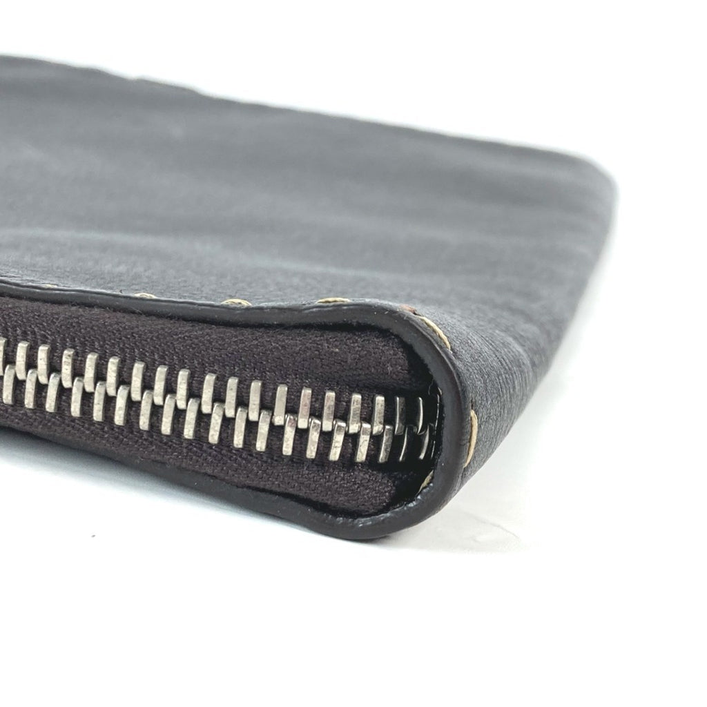 FENDI Selleria L-shaped clutch bag in leather for men, dark brown