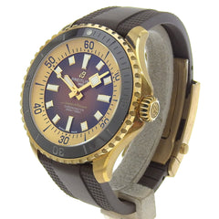 BREITLING Super Ocean Automatic 44 Watch cal.SW200-1 N17376201Q1S1 x Rubber Bronze Brown Dial Men's — Very Good