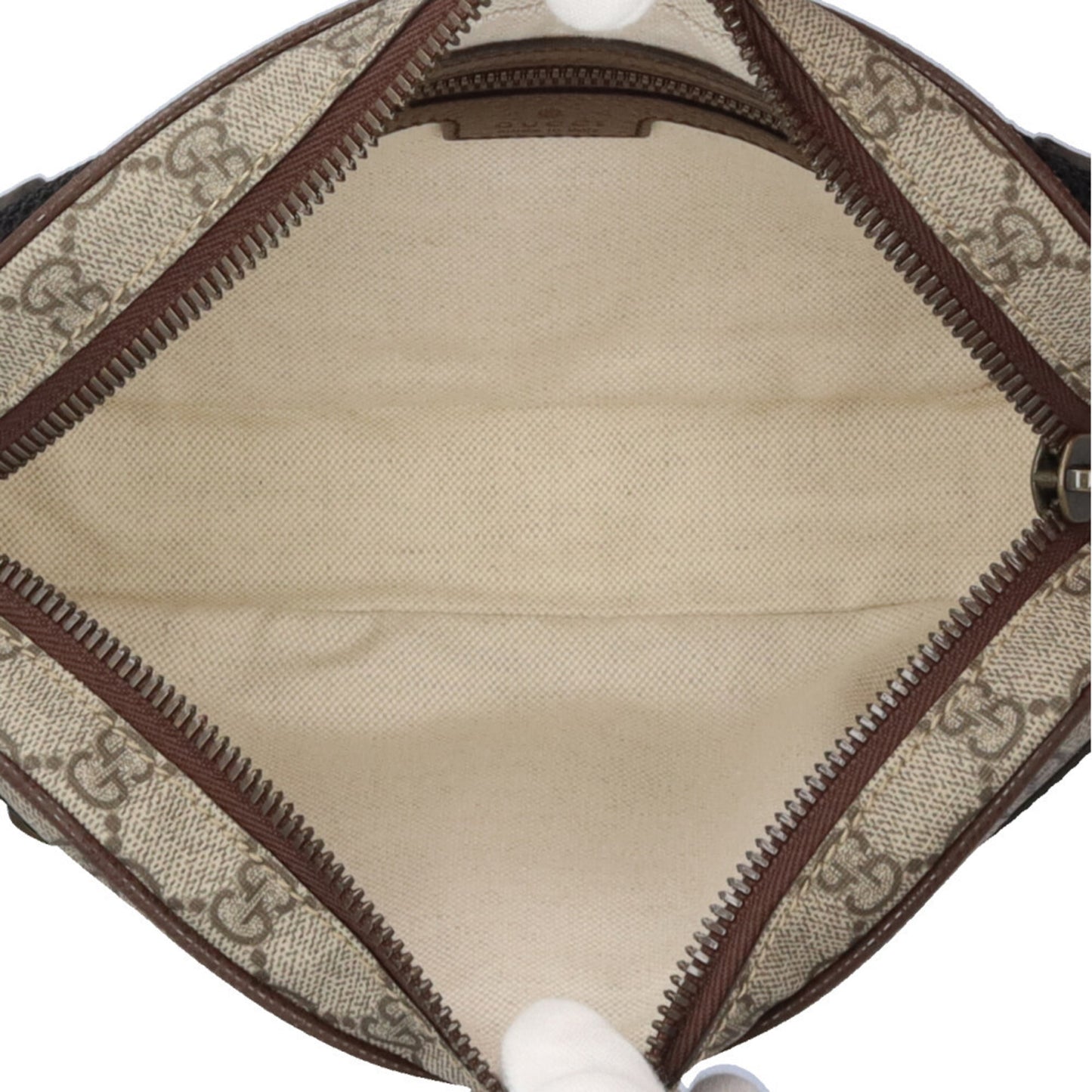 Gucci GG belt bag, Ophidia body Supreme canvas 574796, beige, unisex.