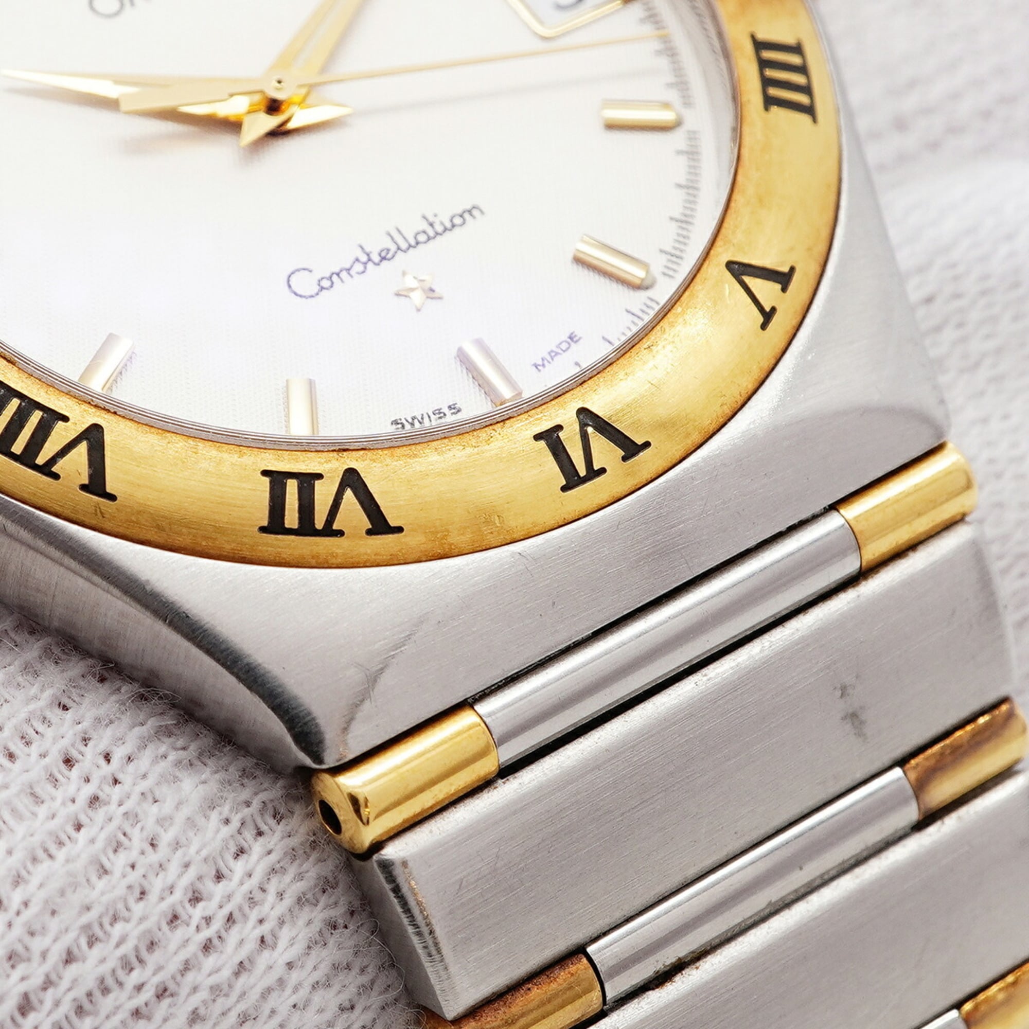 Omega Constellation Half Bar 1312.3 Silver Dial Watch (Boys' Size) — Good