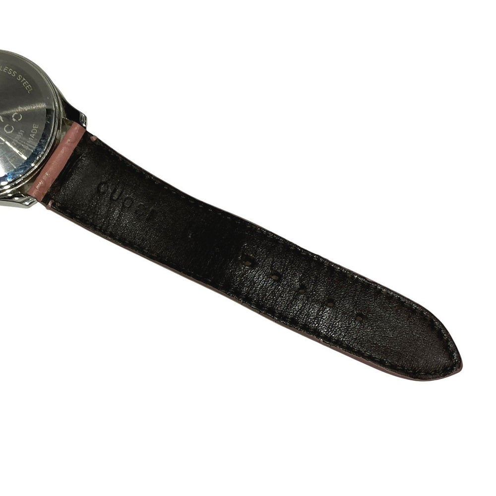 Gucci GUCCI G-Timeless Watch Bee Total weight 55.9g Stainless steel Genuine leather Quartz Pink dial 126.4 — Good