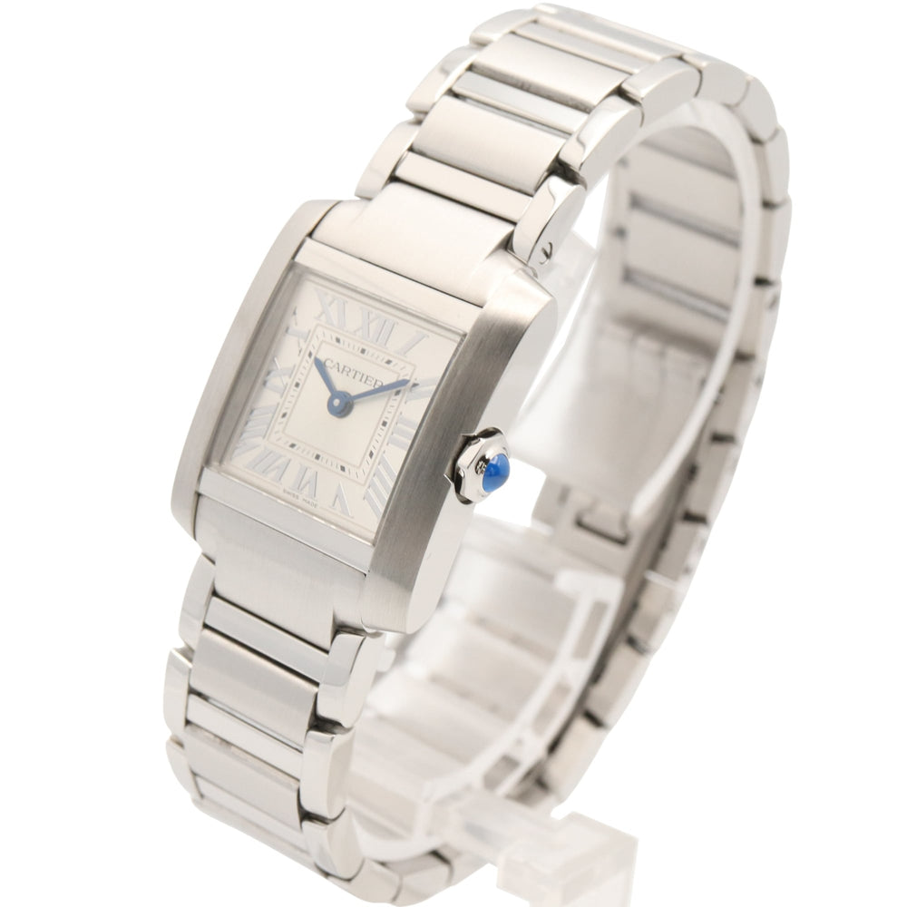 Cartier Tank Française SM Watch, Stainless Steel, Ladies, Silver Tone, WSTA0065 — Very Good