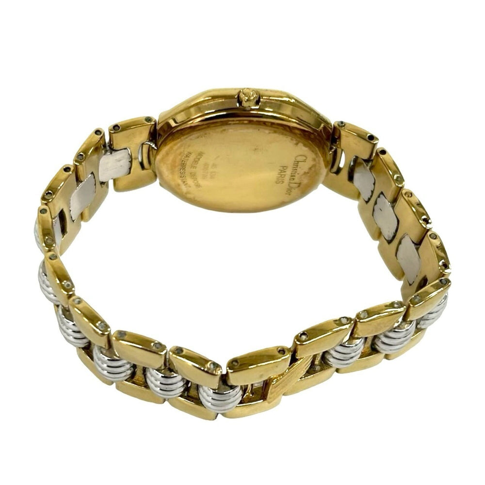 Christian Dior Vintage Octagon Stainless Steel Quartz Wristwatch Gold 31990 — Good