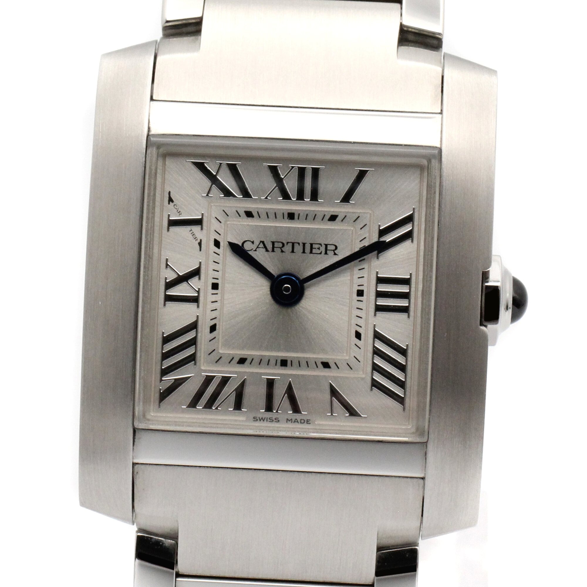 Cartier Tank Française SM Watch, Stainless Steel, Ladies, Silver Tone, WST0065 — Very Good