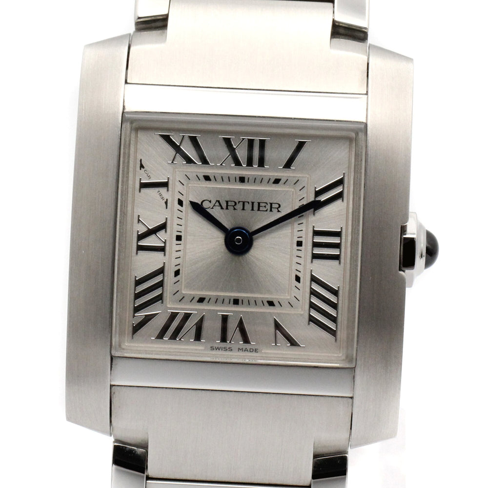 Cartier Tank Française SM Watch, Stainless Steel, Ladies, Silver Tone, WST0065 — Very Good