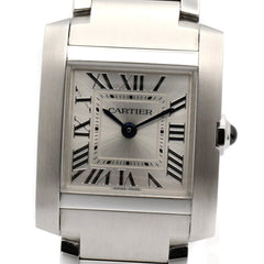 Cartier Tank Française SM Watch, Stainless Steel, Ladies, Silver Tone, WST0065 — Very Good