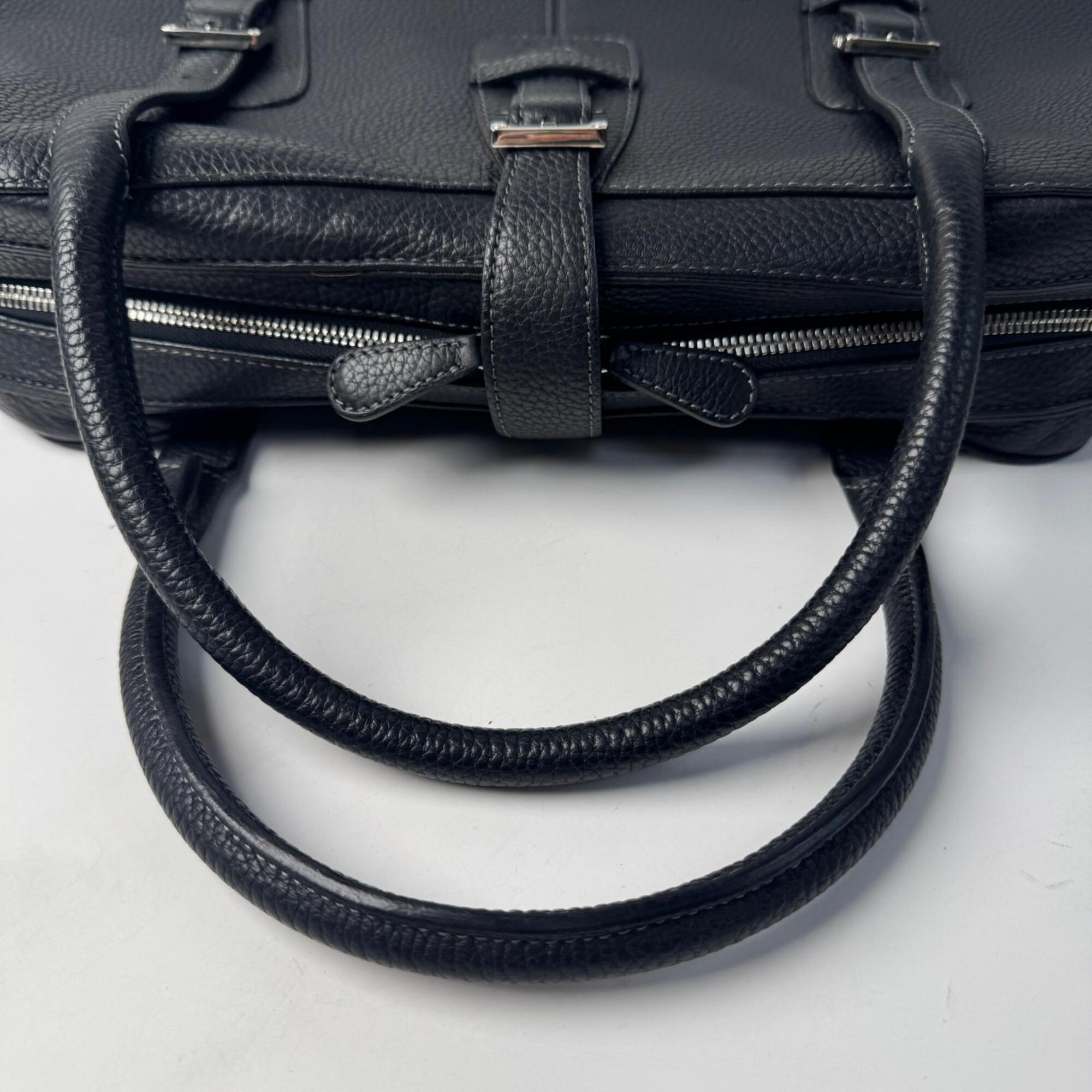 Loewe Senda Large Leather Handbag, Black, Women's — Like New