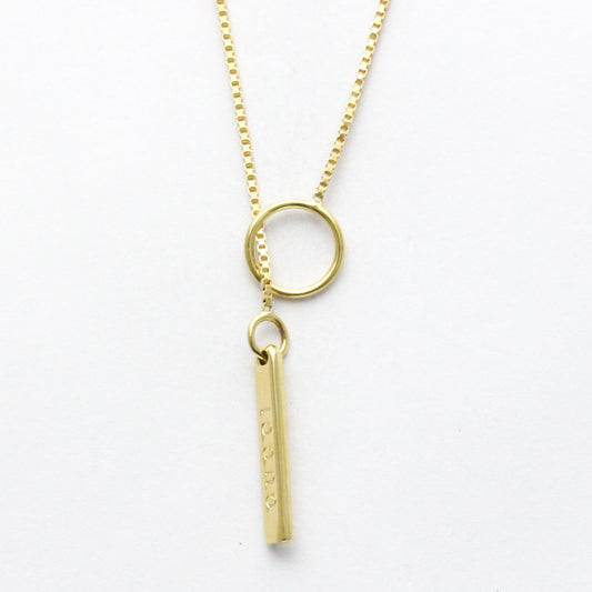 Gucci Lariat Necklace Yellow Gold (18K) No Stone Women,Men Fashion Pendant Necklace (Gold)