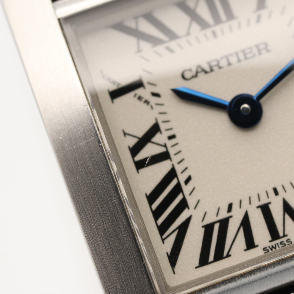 Cartier Tank Française SM Watch, Stainless Steel, Ladies, Silver Tone, W51008Q3 — Very Good