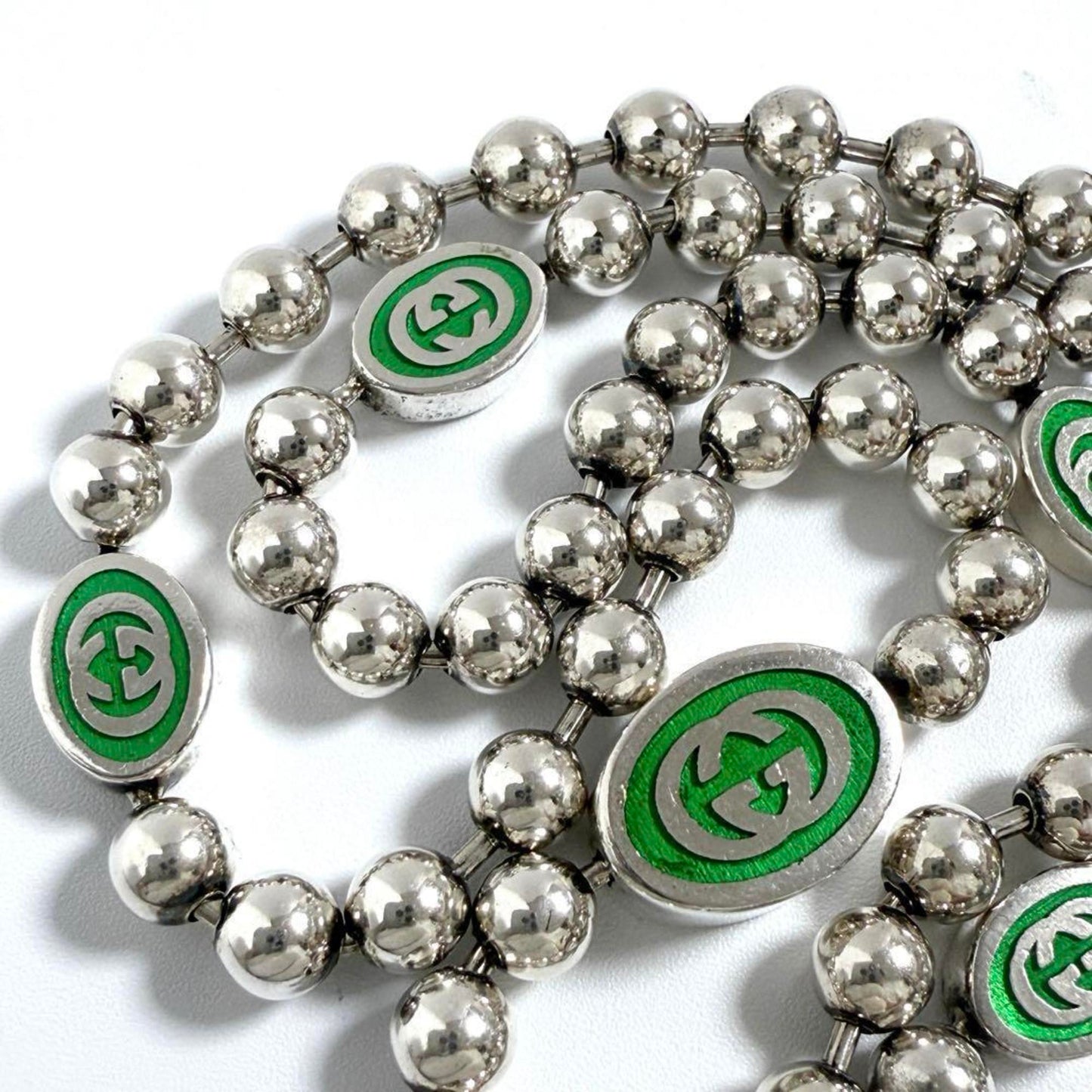 Gucci Men's Women's Necklace Pendant GG Ball Chain