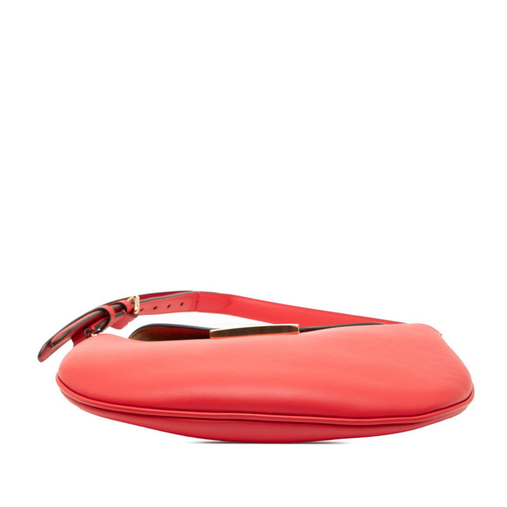 Fendi Croissant Handbag/Shoulder Bag 8BR790 Red Leather Women's FENDI