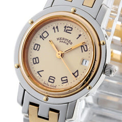 Hermes Clipper CL3.240.130.3-22 Beige Quartz Watch — Good