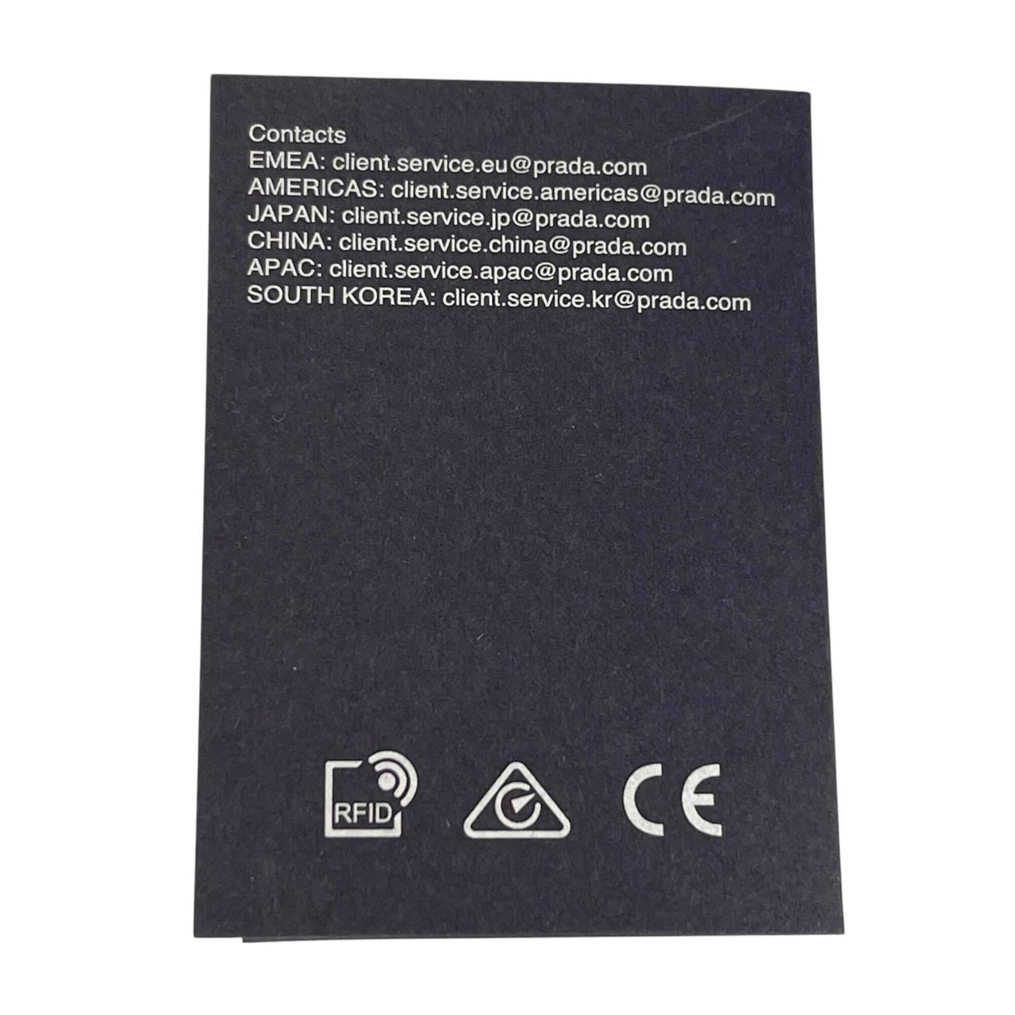 PRADA Re-Nylon Triangle Logo Cosmetic Pouch, Nylon Black, Made in Italy, Women's, with Box — Like New
