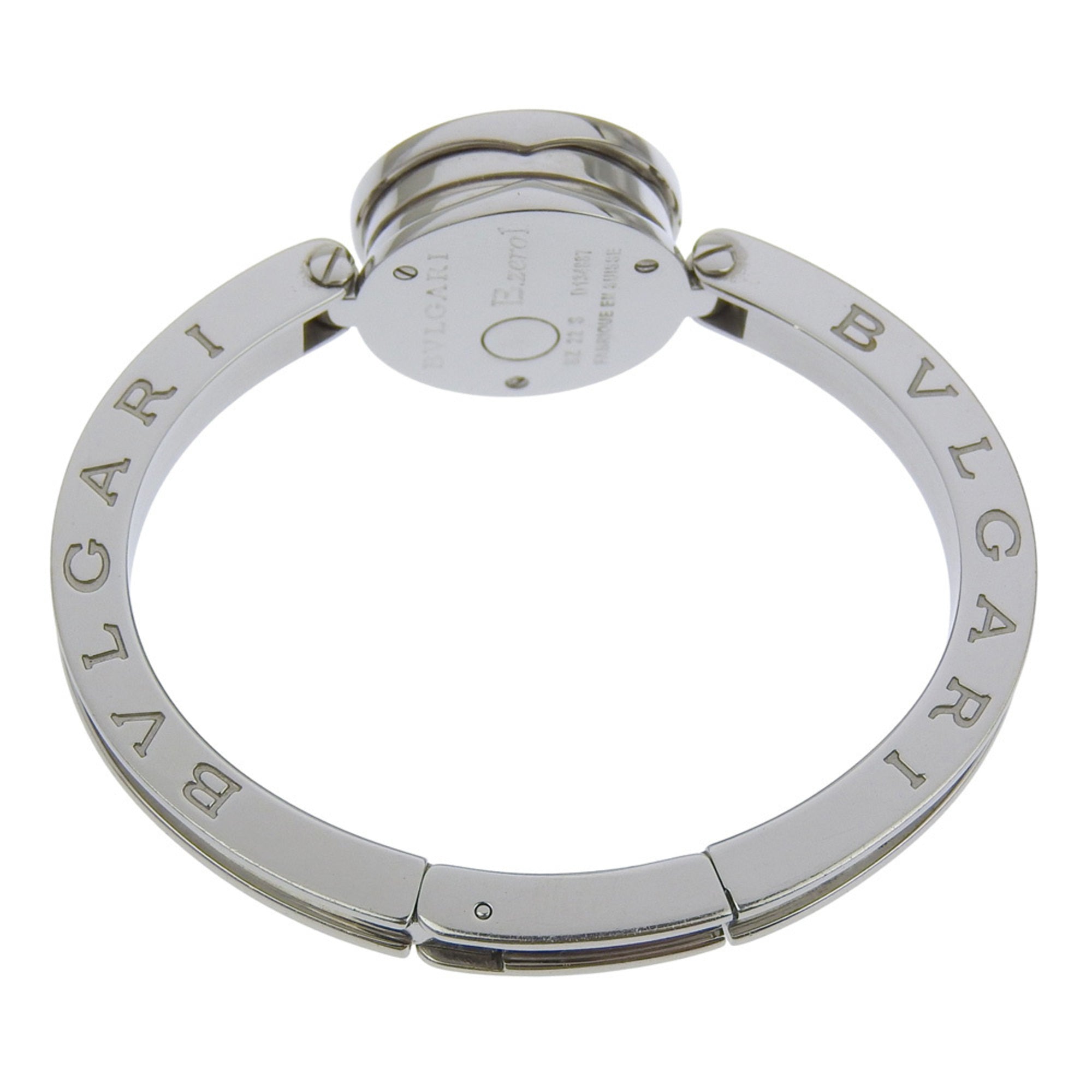 BVLGARI Bzero1 BZ22S Women's Stainless Steel Quartz Analog Watch with Brown Shell Dial — Good