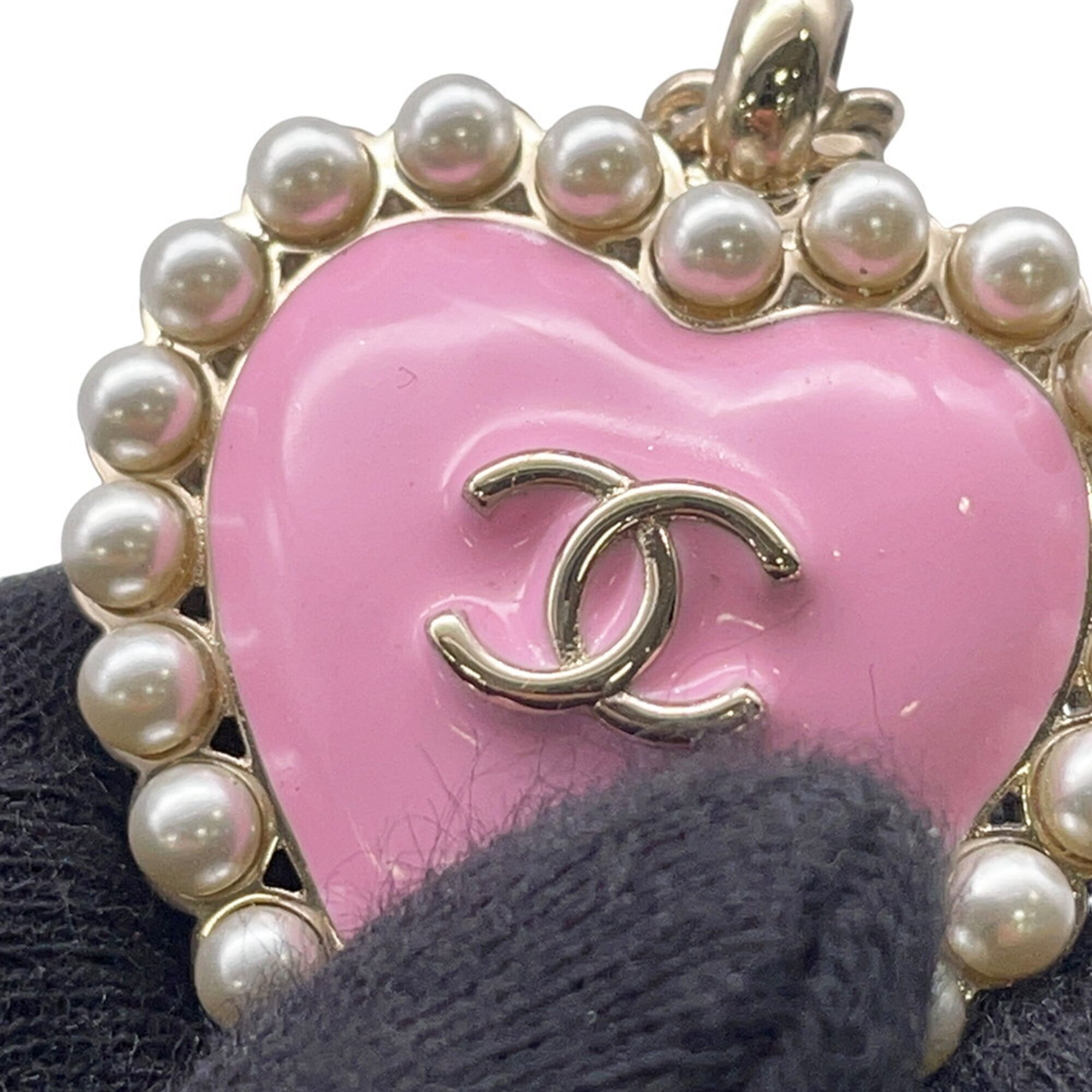 Chanel Necklace, Coco Mark Heart, Faux Pearl, B25B ABG221, CHANEL, Chanel, Women's, CHANEL NECKLACE — Like New