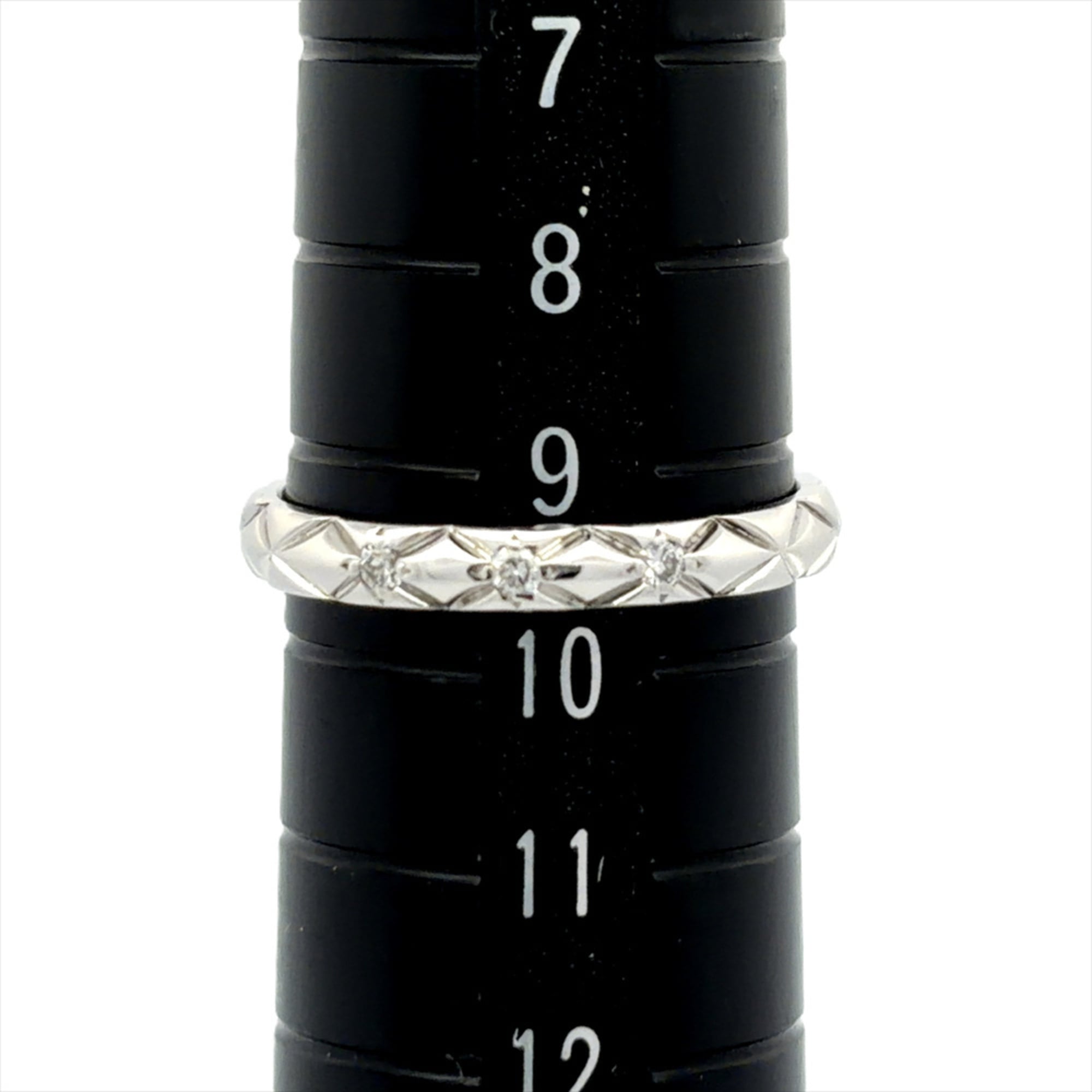Chanel Coco Crush 3-Diamond Ring, Size #50, Platinum 950, 2.9g, Women's Ring — Like New