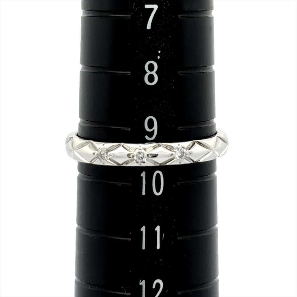 Chanel Coco Crush 3-Diamond Ring, Size #50, Platinum 950, 2.9g, Women's Ring — Like New