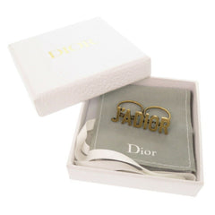 Like new Christian Dior J'ADIOR double finger ring, metal, size M, gold, 1284 — Like New