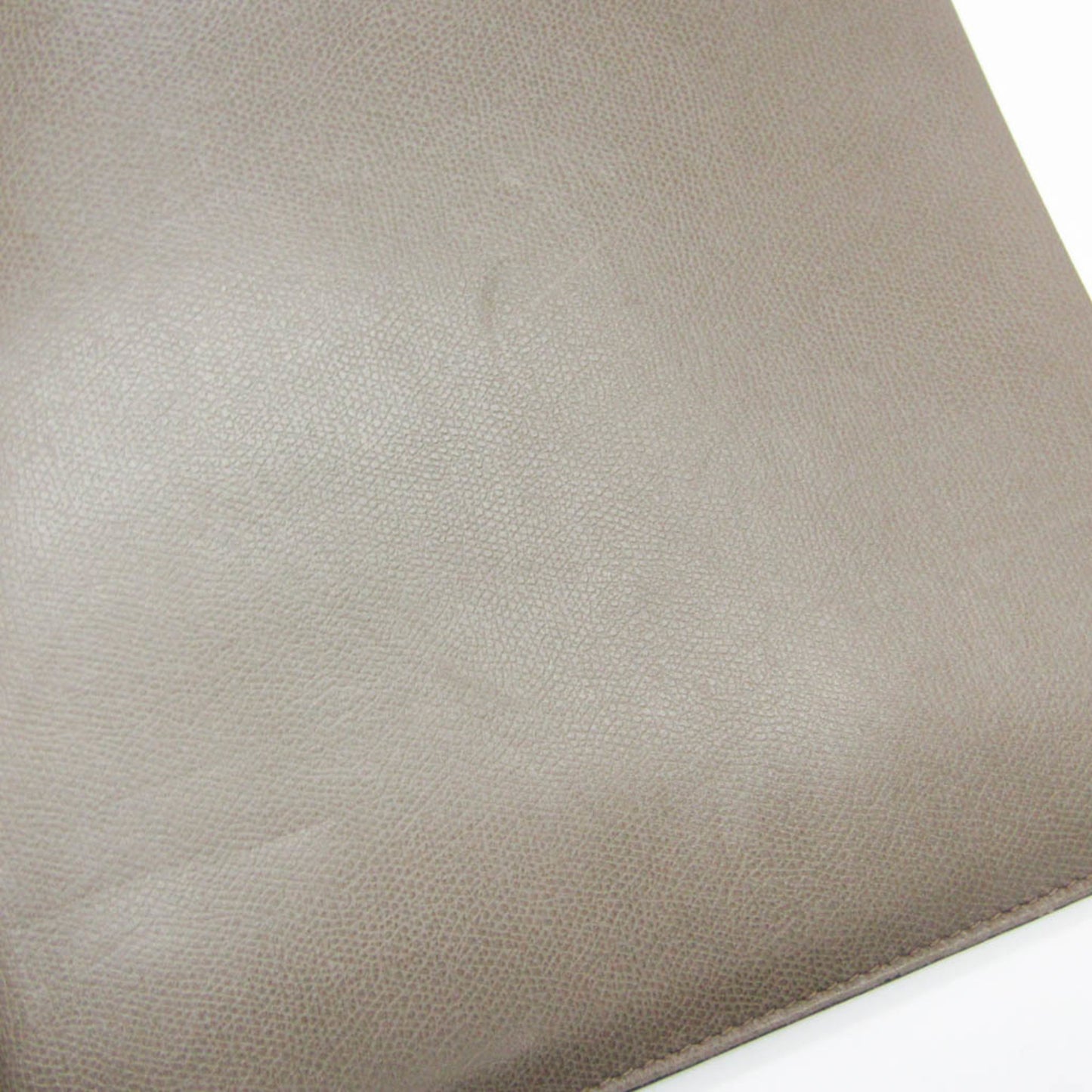 Valextra Men's Leather Clutch Bag,Document Case Gray Beige
