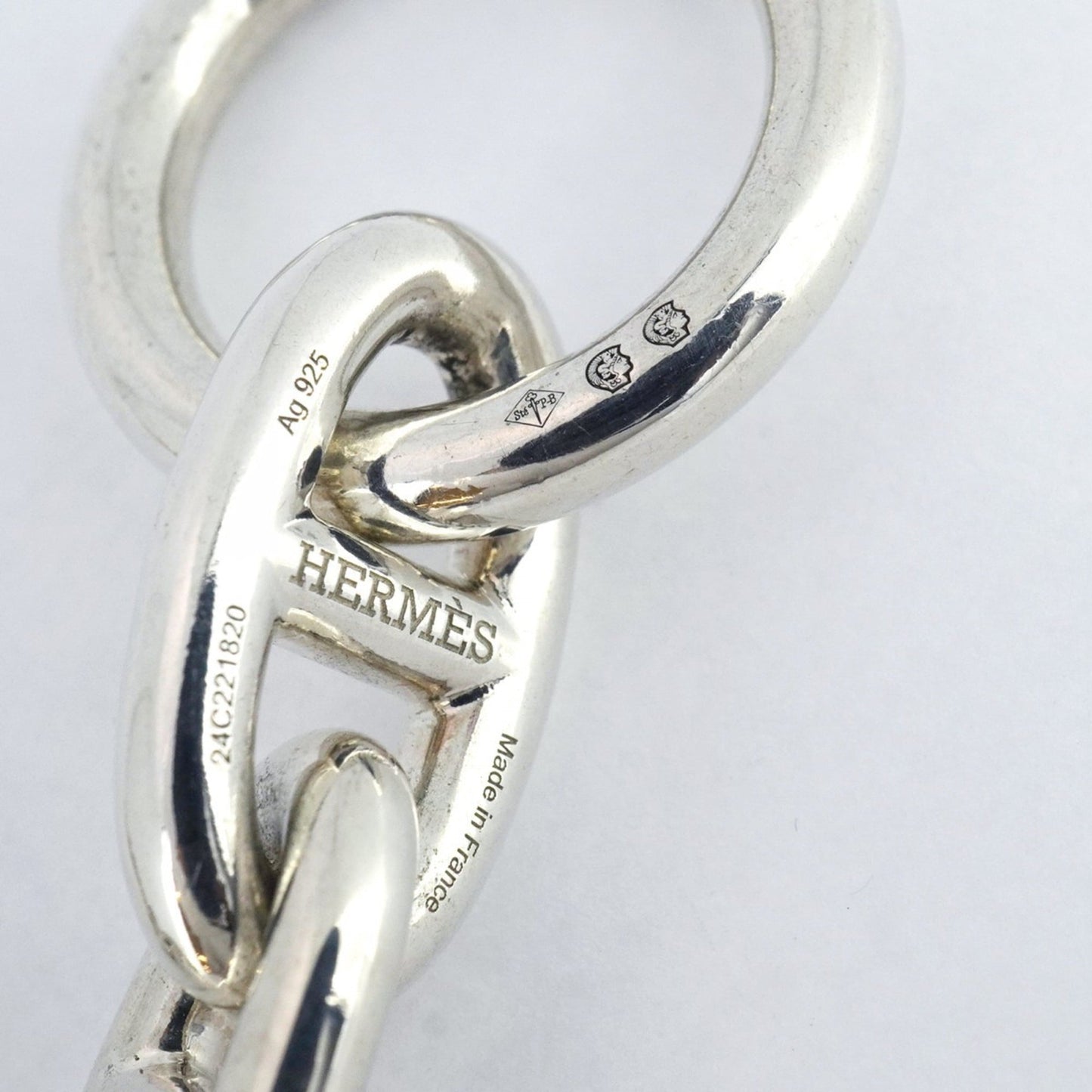 Hermes Hermès Chaine d'Ancre GM Bracelet, 14 links, 925 silver, for men and women