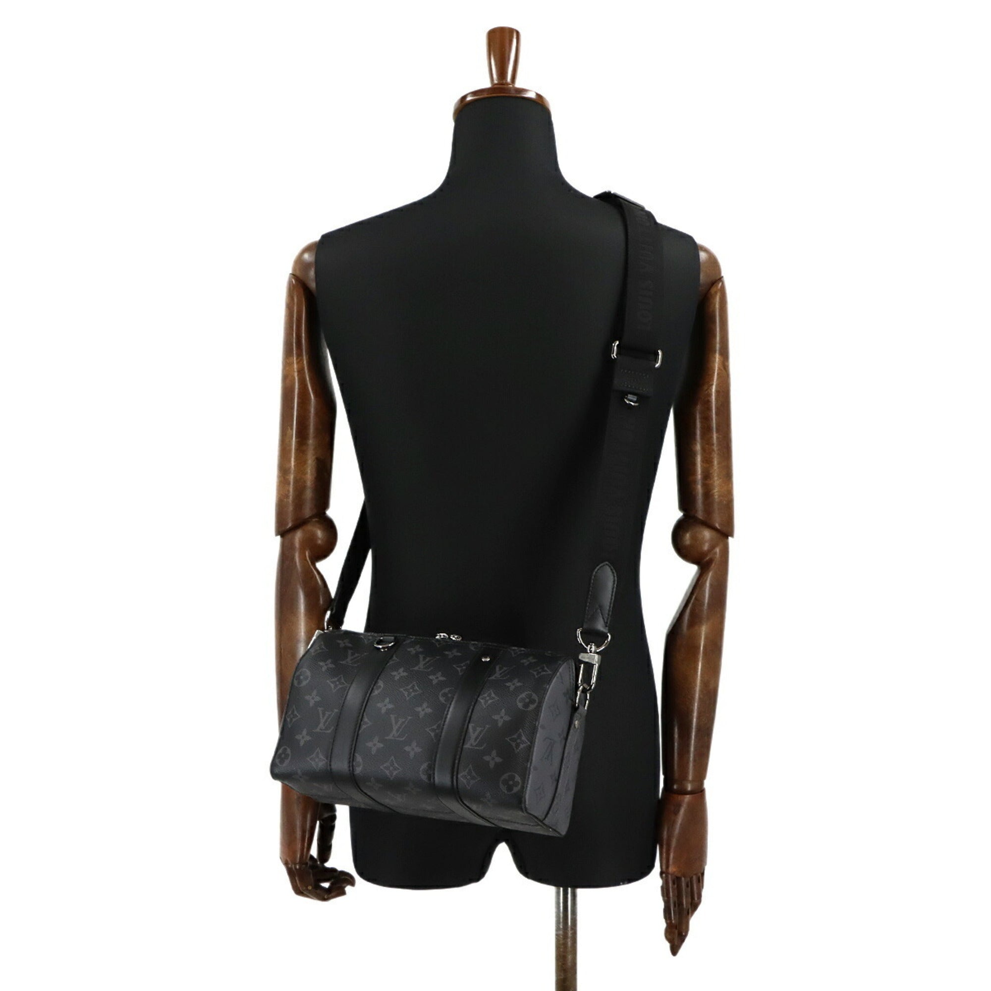 Louis Vuitton Monogram Eclipse Reverse City Keepall Shoulder Handbag M45936 RFID — Like New