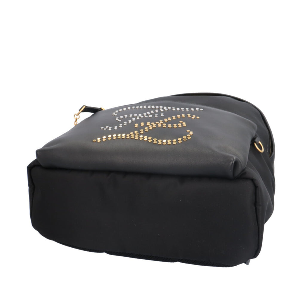 Pre-owned Fendi Studded Karligraphy Backpack/Daypack, Nylon 7VZ042, Men's