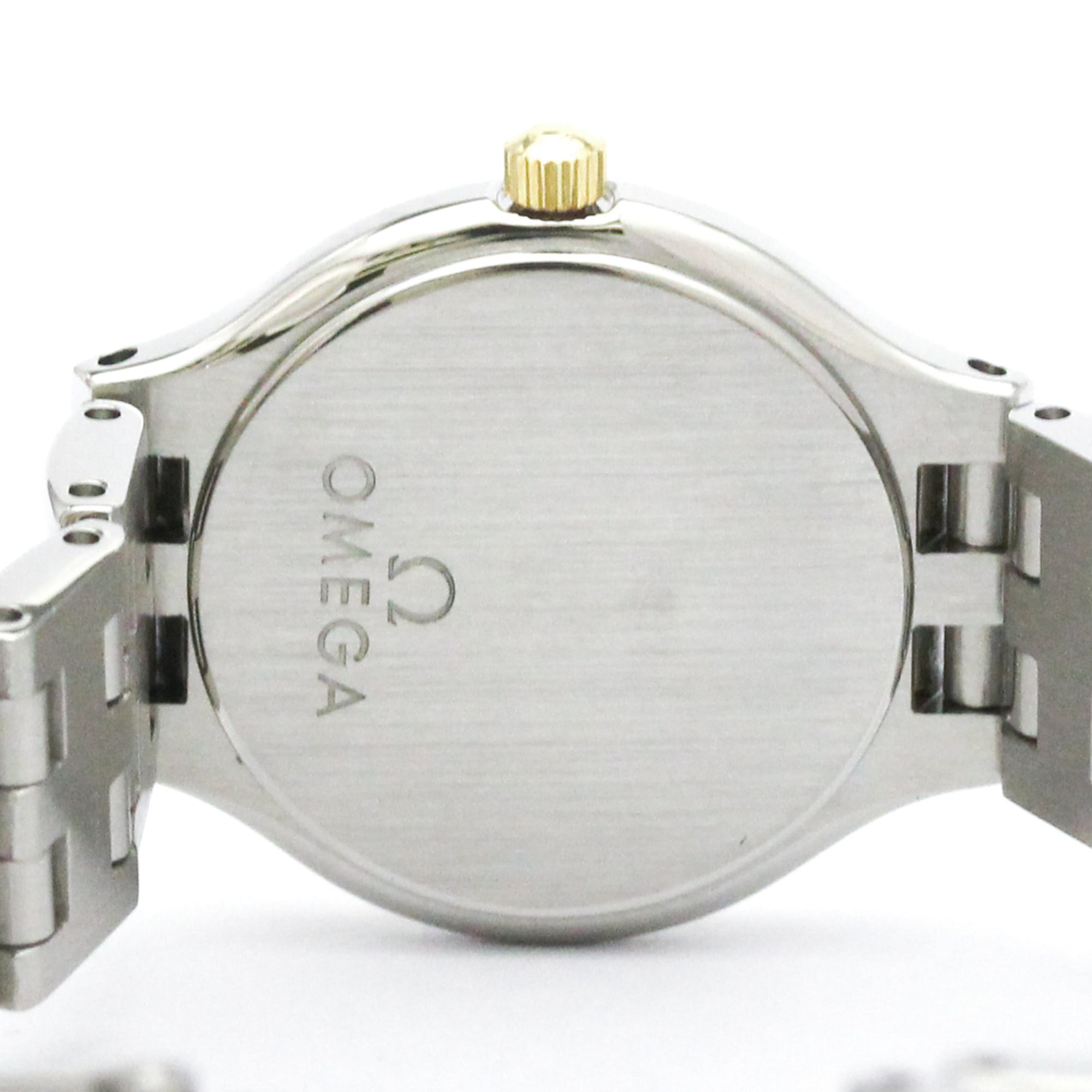 OMEGA De Ville Symbol K18 Gold Stainless Steel Ladies Watch 595.0101 Polished — Very Good