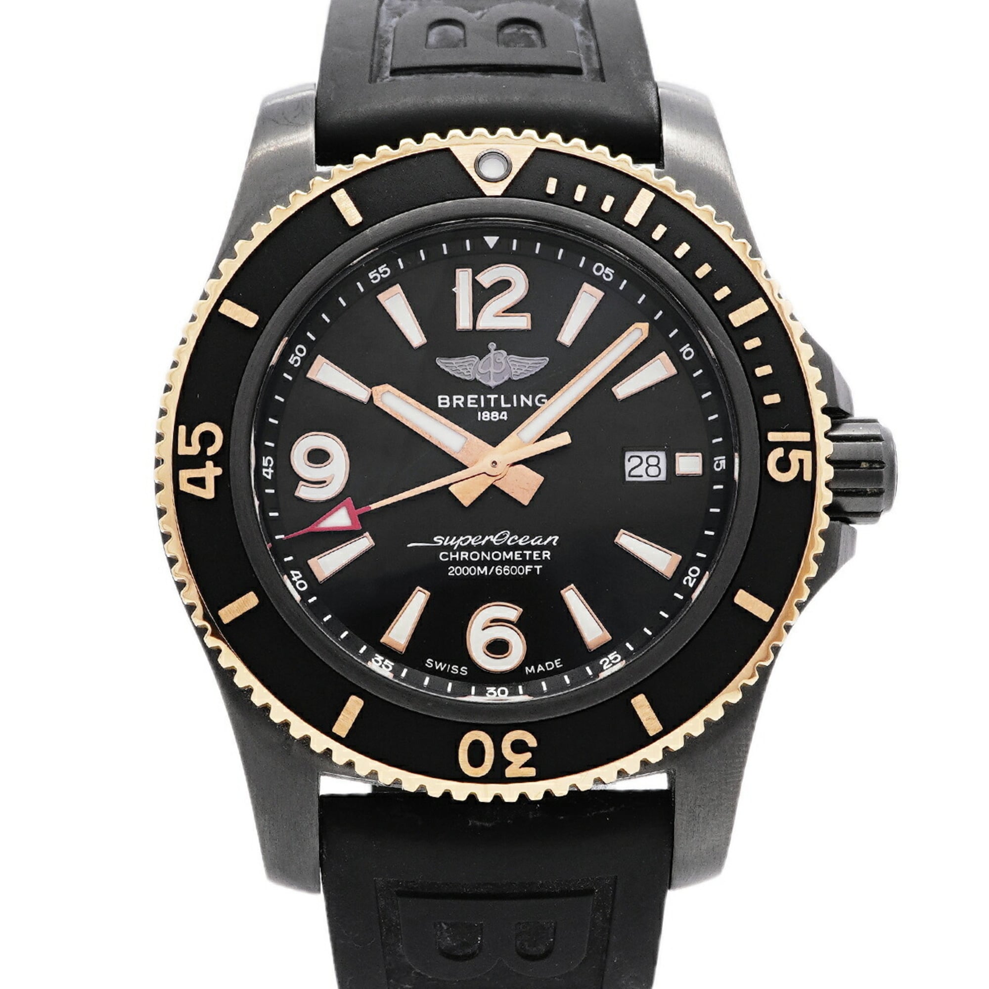 Breitling Superocean Automatic 46 U17368 Black Dial Men's Watch — Very Good