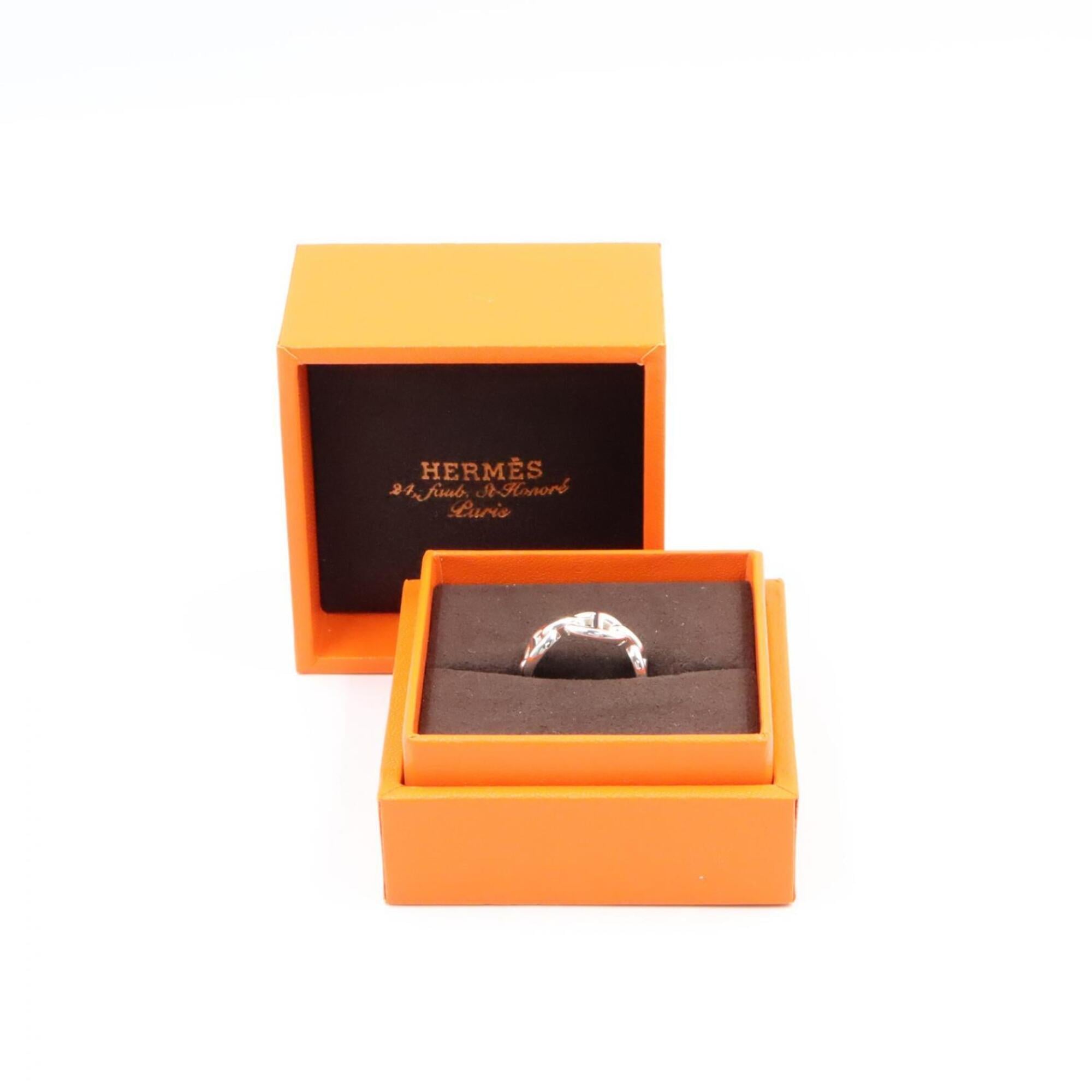 Hermes Chaine d'Ancre Enchainée Ring PM - Ring, Jewelry, Sterling Silver 925, Women's, Tone — New - Store Return