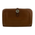HERMES Dogon GM long wallet, brown, women's