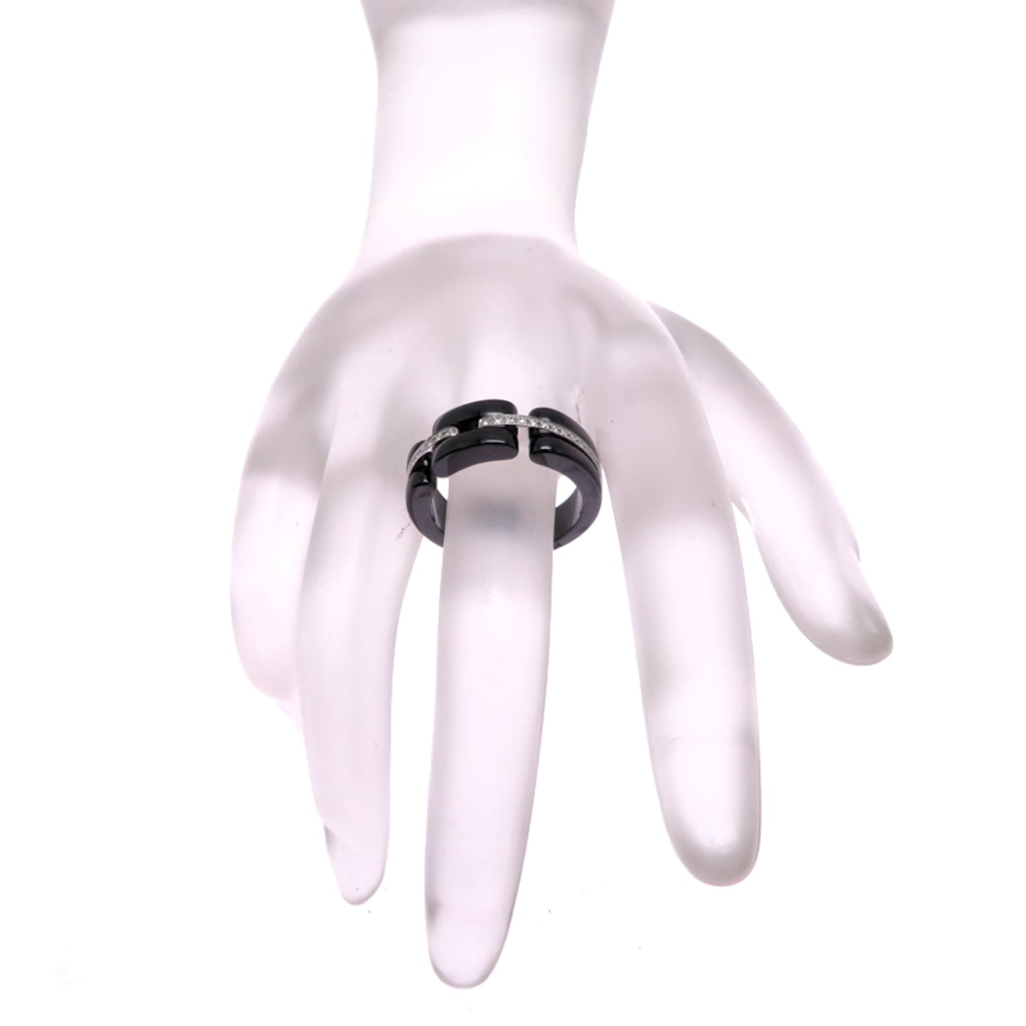 Chanel Ultra Women's Ring J3877 Ceramic Size 13