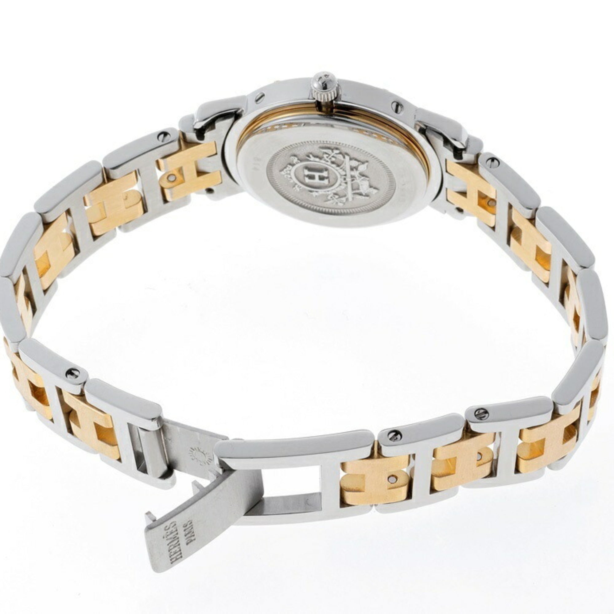 Hermes Clipper CL3.240.130.3-22 Beige Quartz Watch — Good