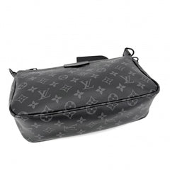 Louis Vuitton Men's Monogram Eclipse Pochette Accessoires XL Shoulder Bag, M11741, Black with Hardware. (Can be worn across the shoulder or body.) — Like New