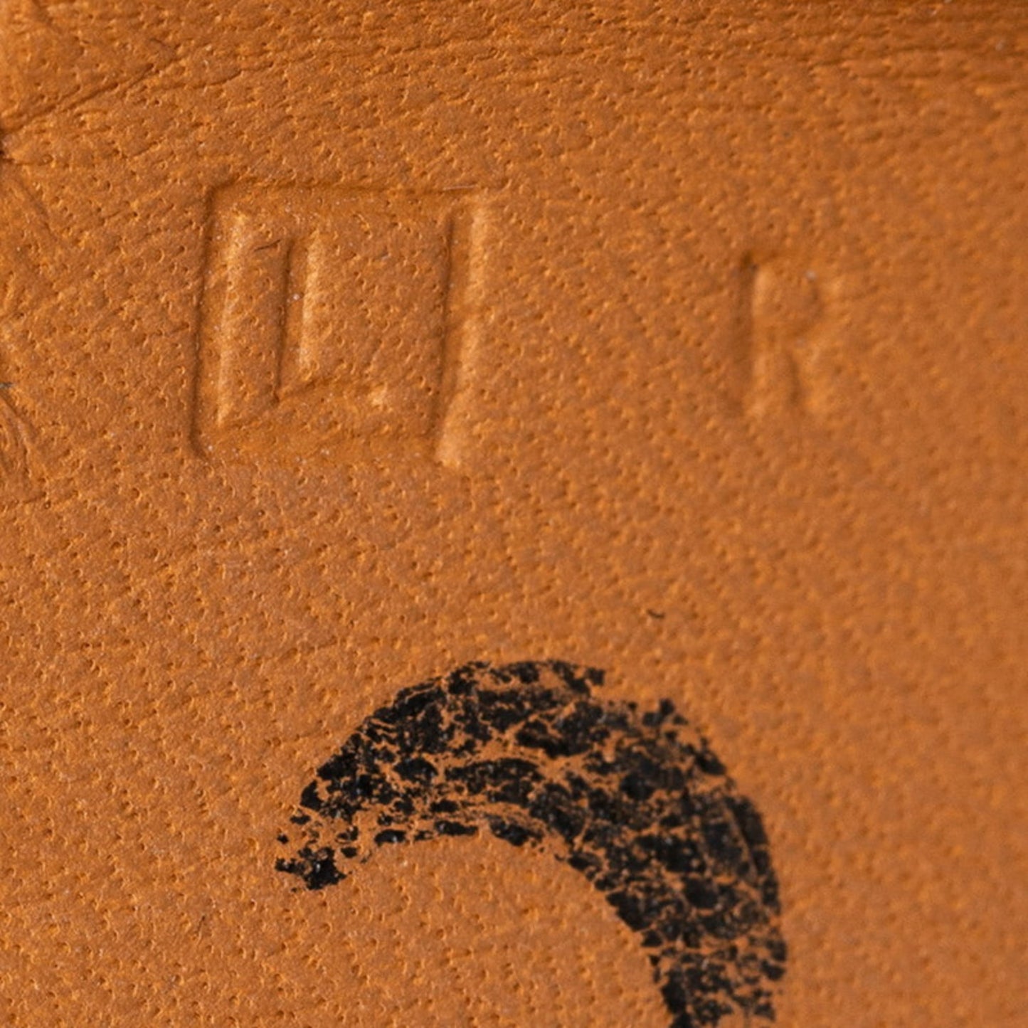 Hermes Bracelet Bangle Brown Leather Metal Ladies HERMES